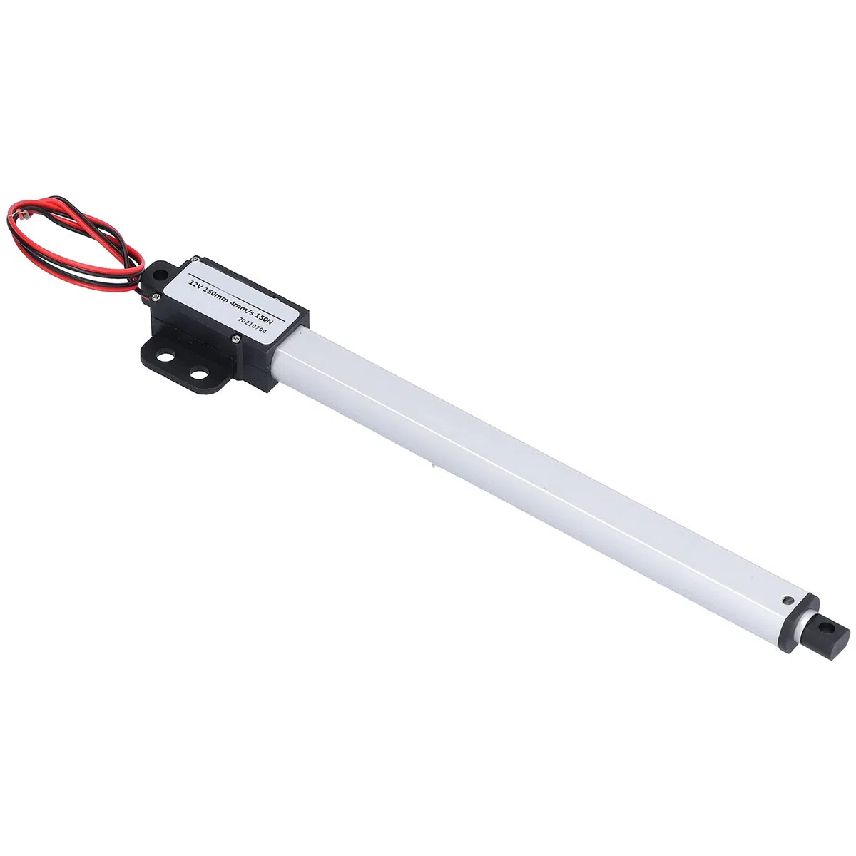 Fafeicy 12V 150mm Hub Mini Elektrischer Linearaktuator, für Industrie Landwirtschaft Lüftungsanlagen Linearantrieb Schubstange, 0℃-40℃/32-104℉ Betriebstemperatur, 10% Arbeitsrate (Hub 150mm-8mm/s-70N)