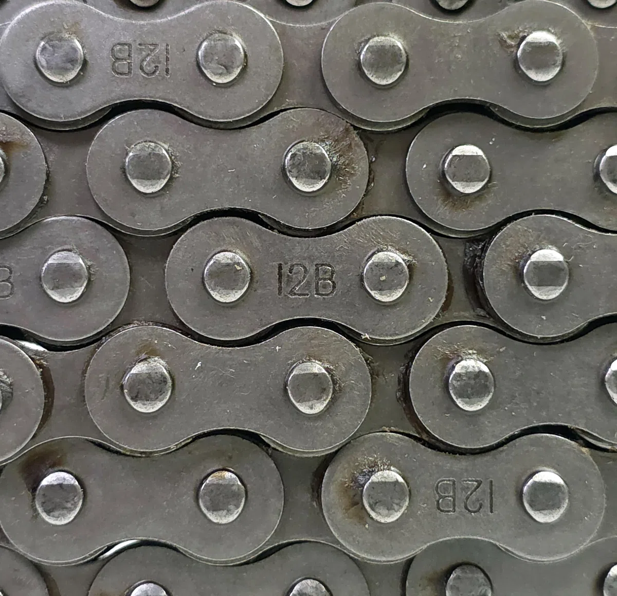 Rollenkette 12B-1 einfach 3/4 Zoll - 3 Meter - Ozdowski - Verstärkte Getriebekette für Kraftübertragung - Industriestahl DIN ISO 606 - inkl. Verschlussglied