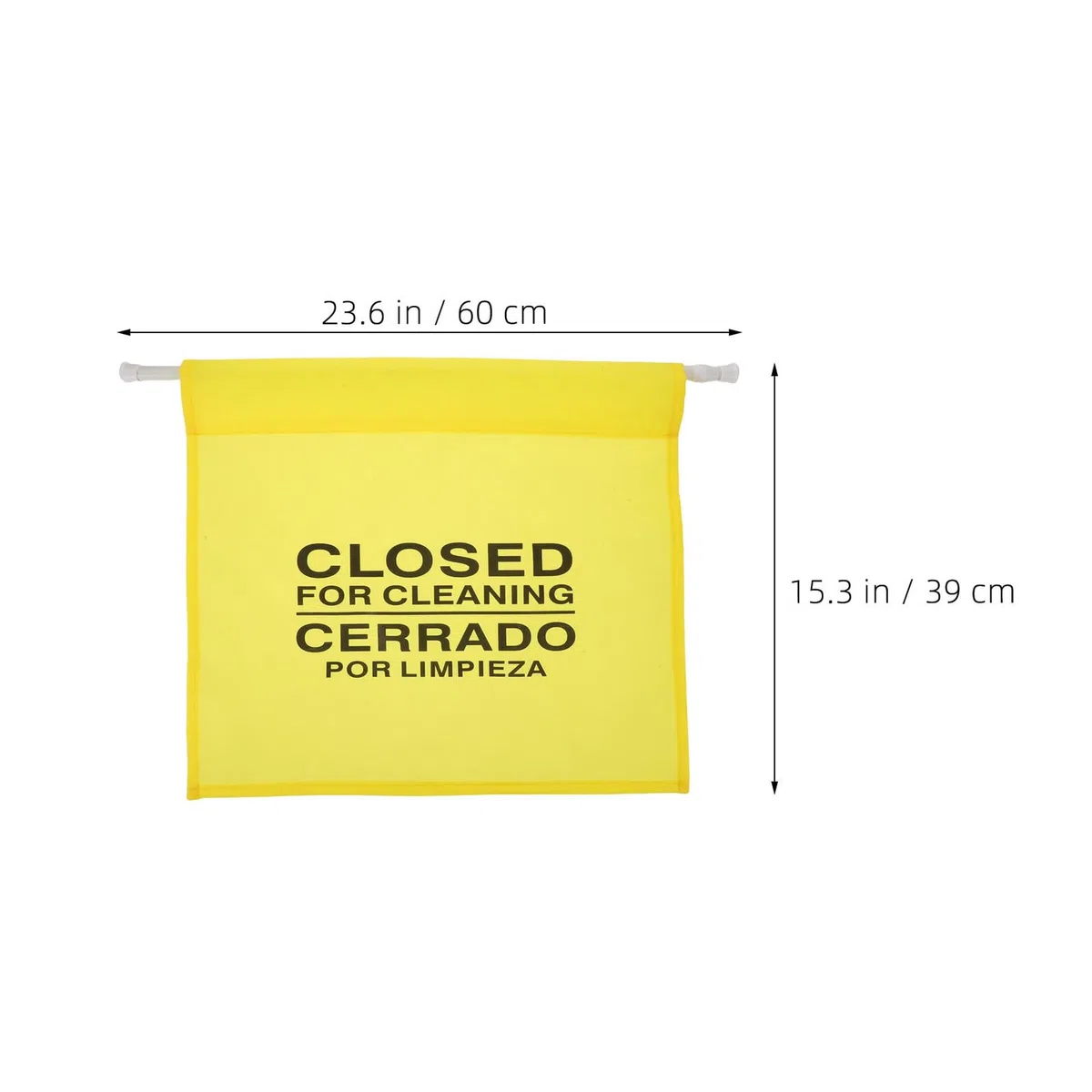 SHINEOFI Warnschild Reinigung Geschlossen Gelb Türschild aus Kunststoff 60x39cm Tragbar Einfache Montage für Gewerbliche Reinigungsbereiche und Eingänge
