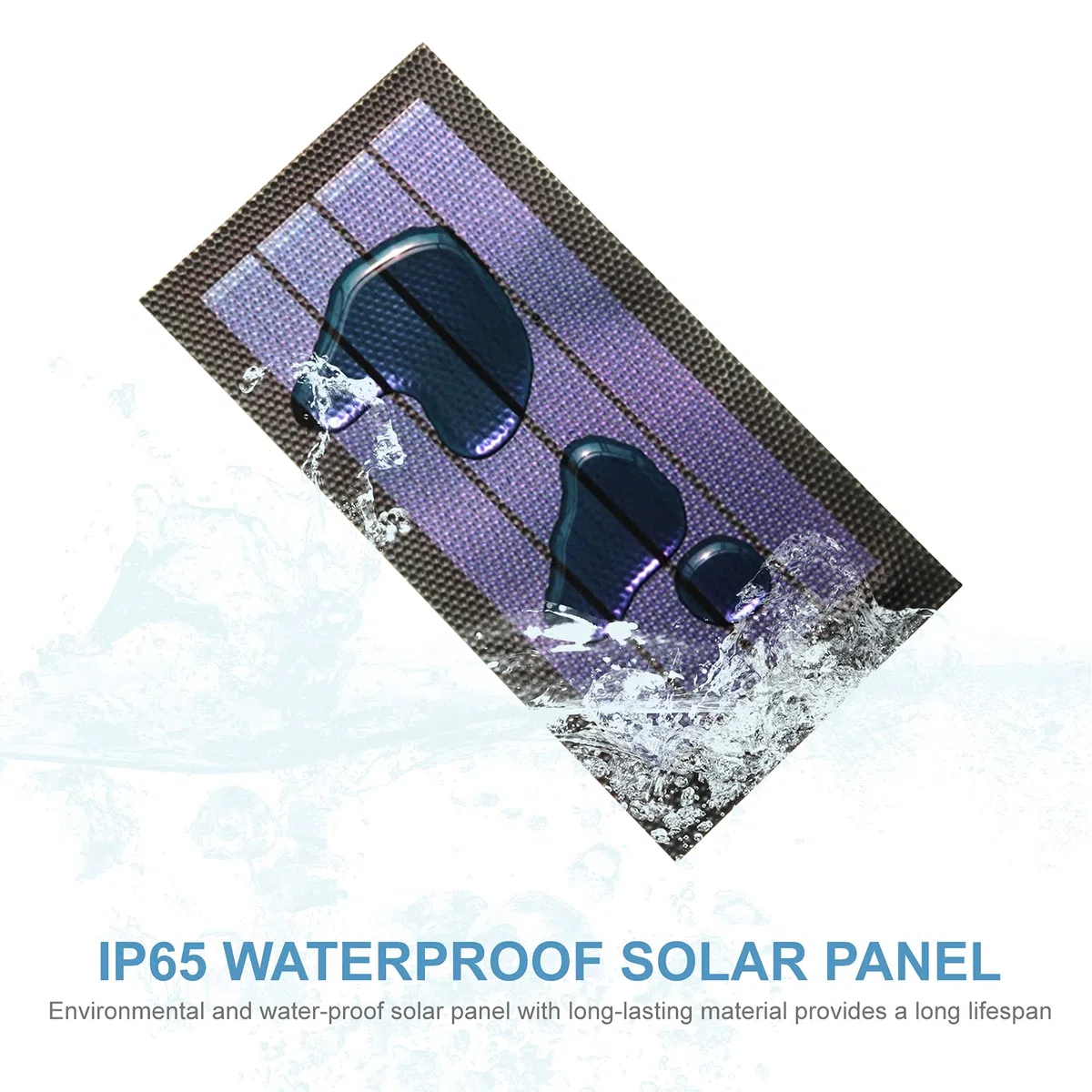1W 6V Flexible Solar Panel Kleine Dünne Amorphe Silikon Solarzelle DIY Wasserdicht Camping Tragbare Power Solar Panel Kompatibel für Licht Fan Gartenpumpe