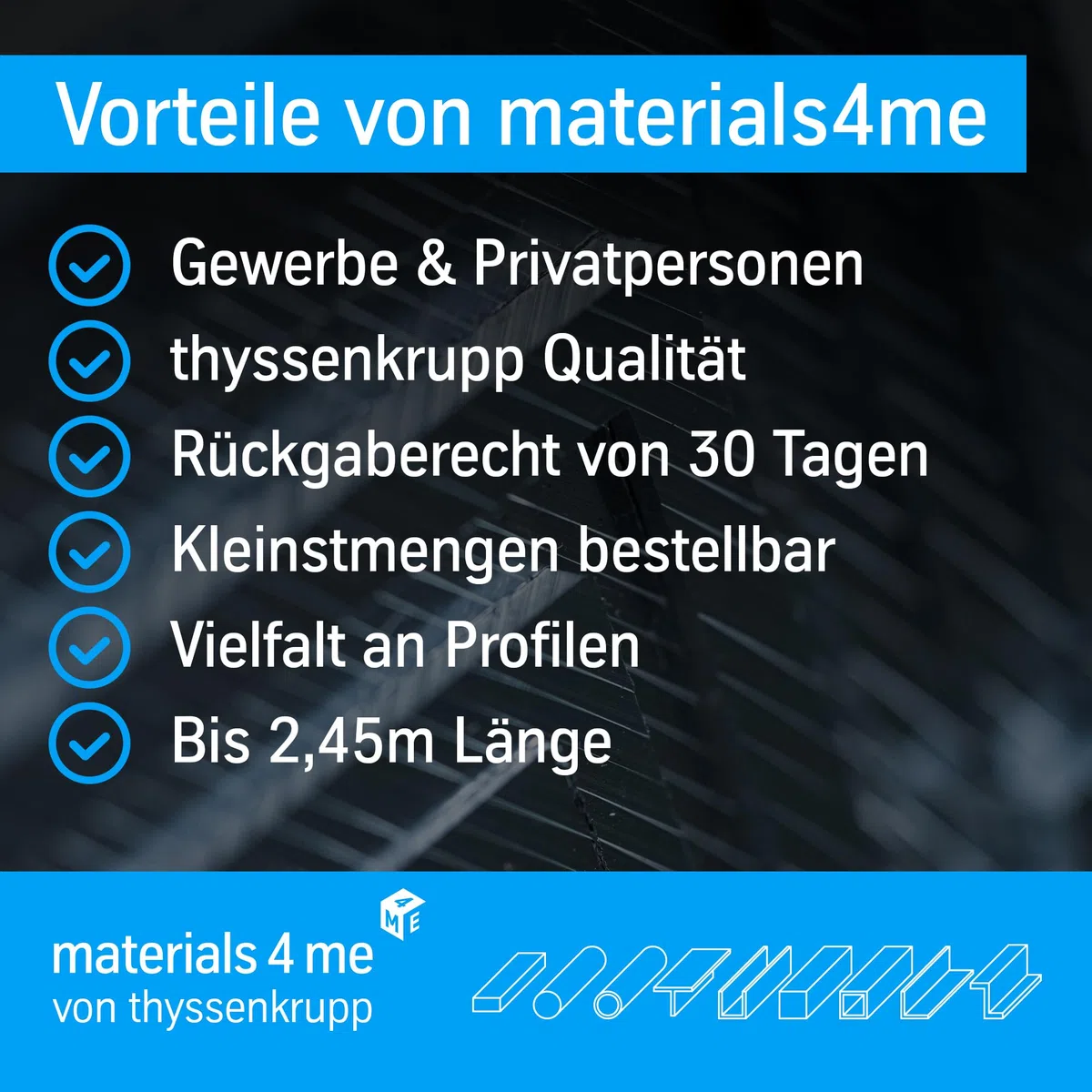thyssenkrupp Edelstahlrohr – Rundrohr Edelstahl V2A geschweißt – K240 geschliffen – Werkstoff 1.4301 / AISI 304 – Ø 42,4 x 2 mm, 2000 mm Länge