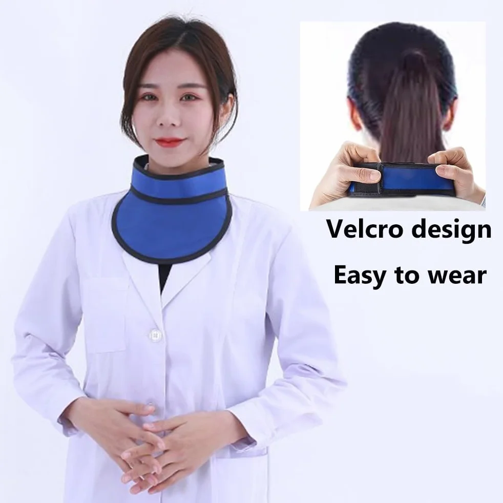 Bleischürze Röntgenschutz-Schilddrüsenschild, Röntgenschutz-Blei-Schilddrüsenhalsband, 0,35 mmpb / 0,5 mmpb LeadEquivalency Protection Wear (Color : 0.5 mmpb)