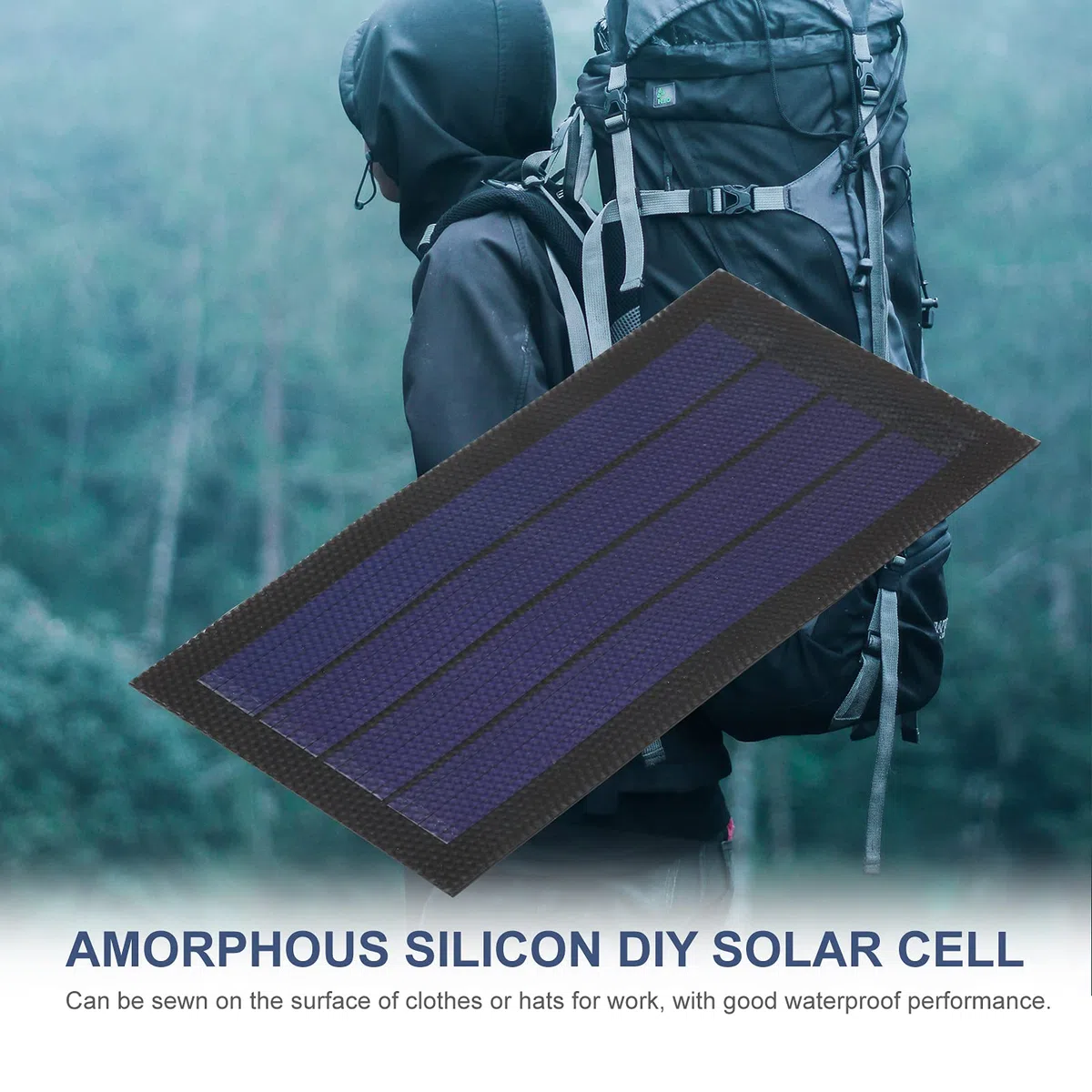 1W 6V Flexible Solar Panel Kleine Dünne Amorphe Silikon Solarzelle DIY Wasserdicht Camping Tragbare Power Solar Panel Kompatibel für Licht Fan Gartenpumpe