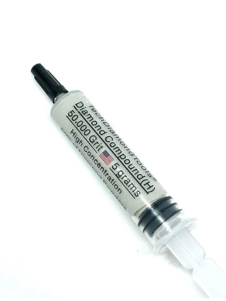 TechDiamondTools Diamantpolierpaste Polierpaste 50.000 Körnung 0-0,5 Mikron zum Endpolieren 5 Gramm mit hoher (H) 50% Konzentration von Damondpulver