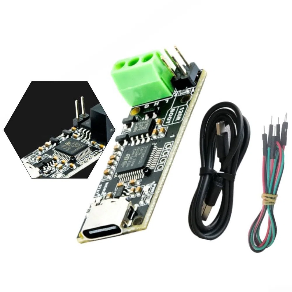 Für mks CANable V2.0 Pro USB auf CAN Analyzer, industrieller Debugging Adapter mit 5,7 kV Isolierung, kompatibel mit Raspberry Pi und Motorsteuerung (CANable V2.0 Pro S)