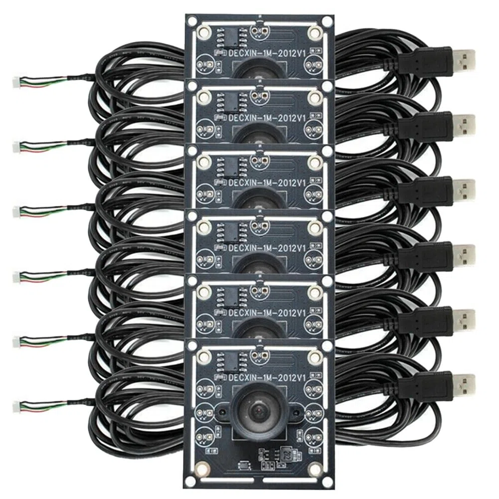 6 Stück 100-Grad-Kameramodul 1 MP OV9732 1280 X 720 USB Kostenloser Treiber Manueller, mit 2 Meter Kabel für WinXP/7/8/10