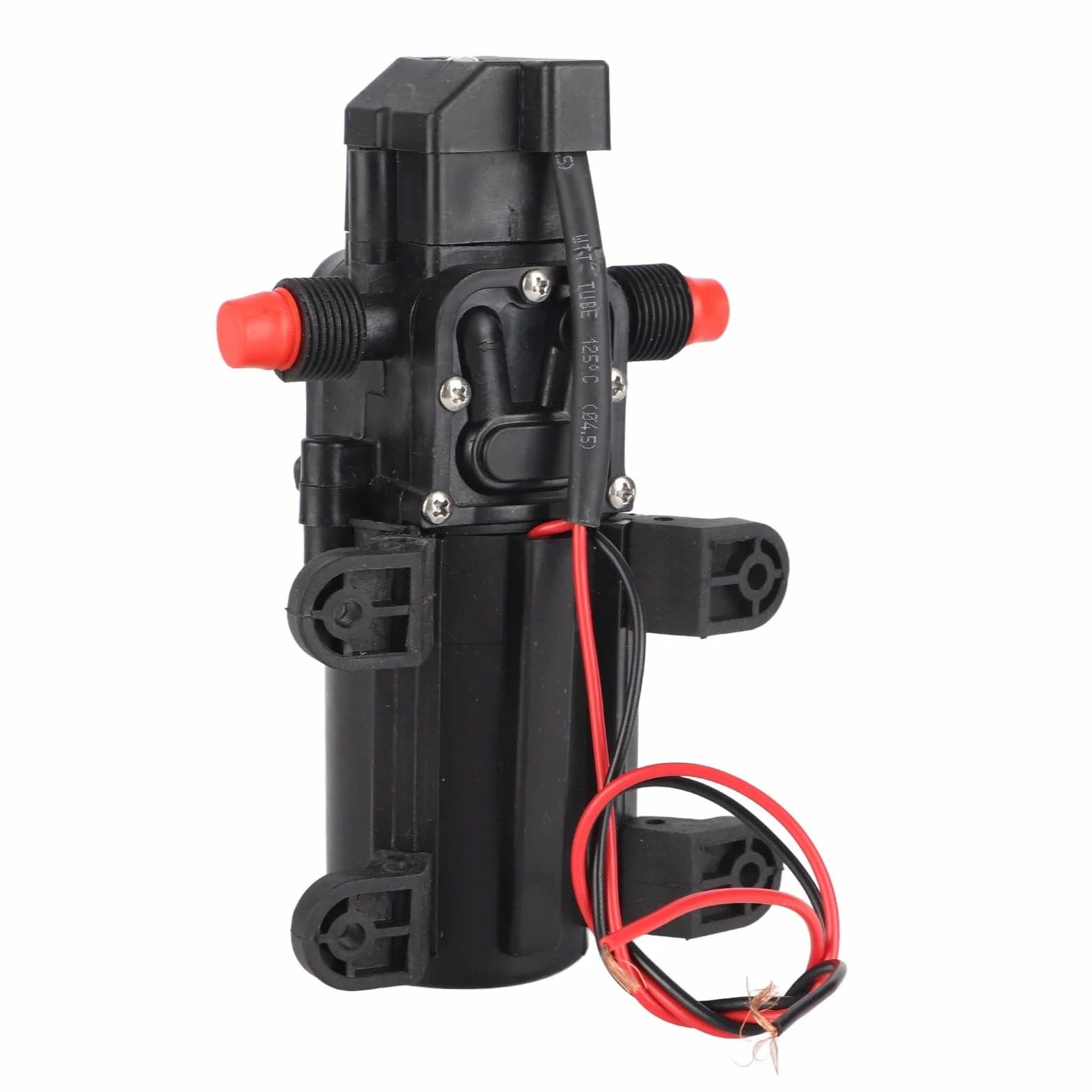 EBTOOLS Hochdruck Wasserpumpe, DC 12V 5 L/Min 116 PSI Wasserpumpe Membranpumpe Selbstansaugend mit praktischem Druckschalter für Wohnmobil Wohnwagen Mehrzweck
