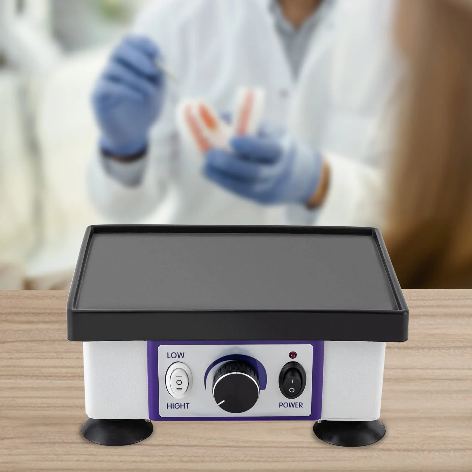 Dental Gipsrüttler, Oszillator Vibrationsplatte 220V 120W, Zahntechnik Gipsrüttler, Rechteckig Vibrator Shaker, Dental Lab Ausrüstung für Zahnärzte