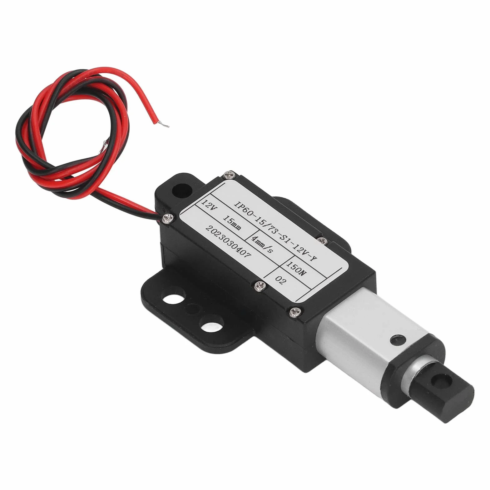 Mini Electric Linear Actuator 15 mm Hub Micro Motion Actuator 12 V Linearaktuator Elektrischer Linearantrieb (Mit Halterung)