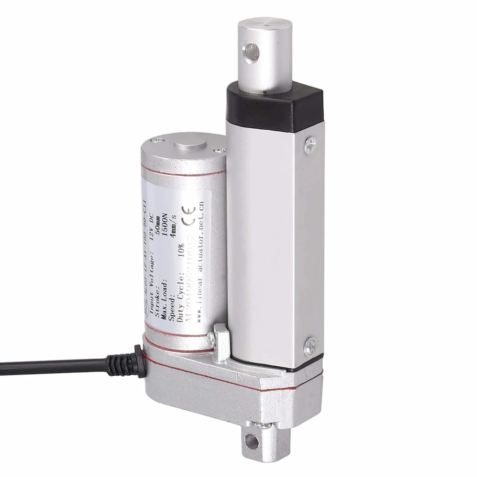 AUTOUTLET Linearmotor Verstellantrieb Toröffner Linear Actuator Heavy Duty 330lbs Linearantrieb 12v DC 1500N 50mm Elektromotor Linearmotor Elektro Zylinder Schubstangenmotor für Auto Möbel usw