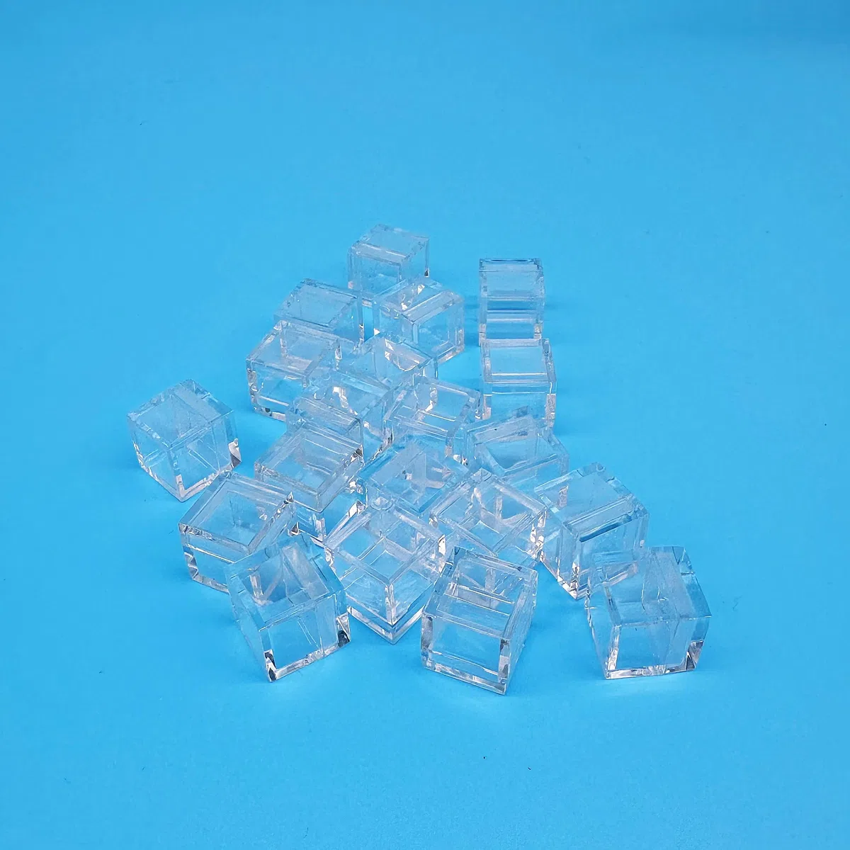 Acryl-Boxen für Elementwürfel, transparente Hülle für Density Cube Elements, Sammlungen, Displays, 10 mm, 20 Stück