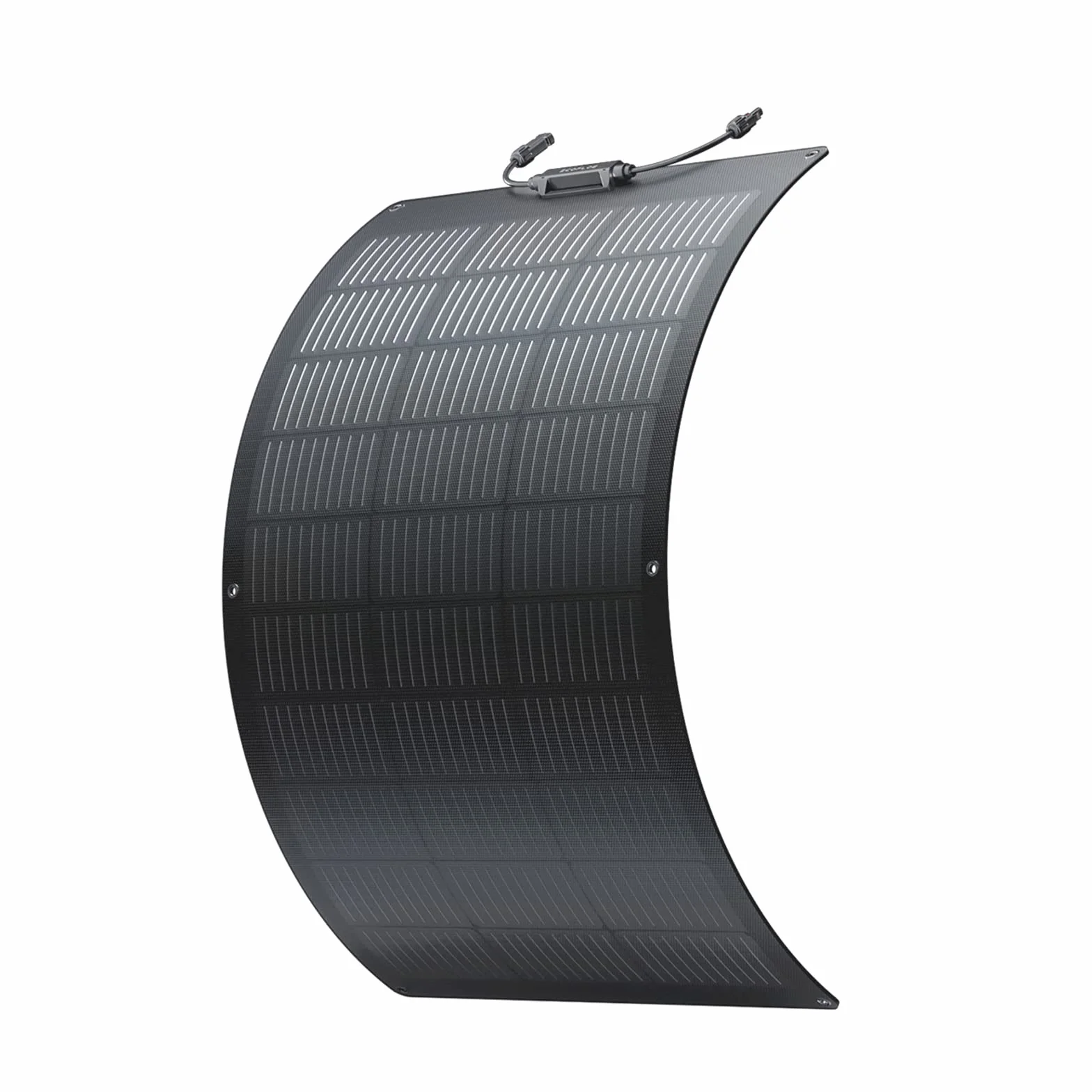 Ecoflow 100W Solar Panel Flexibles Monokristallines Solarpanel IP68 hocheffizient Solarmodul Solarzelle Photovoltaik für Wohnmobile, Dächer, Van Boote, ohne Solarpanelkabel