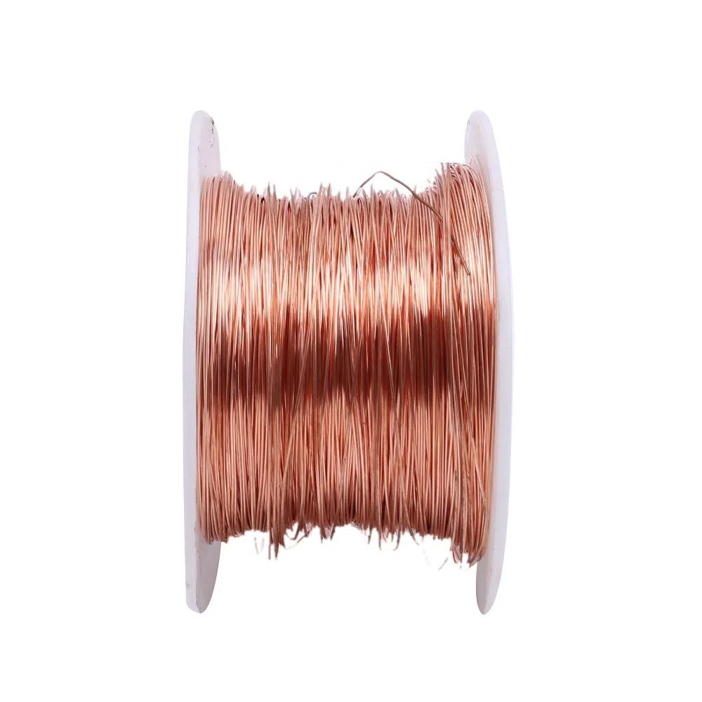 Pure Kupferdraht, 0,4/0,5/0,8 mm 250g T2 Blanker Reines Kupfer Basteldraht, DIY Craft Weicher Nackter Kupfer Draht mit Gute Wärmeleitfähigkeit und Korrosionsbeständigkeit(zufällig rollen) (0.8mm 250g)