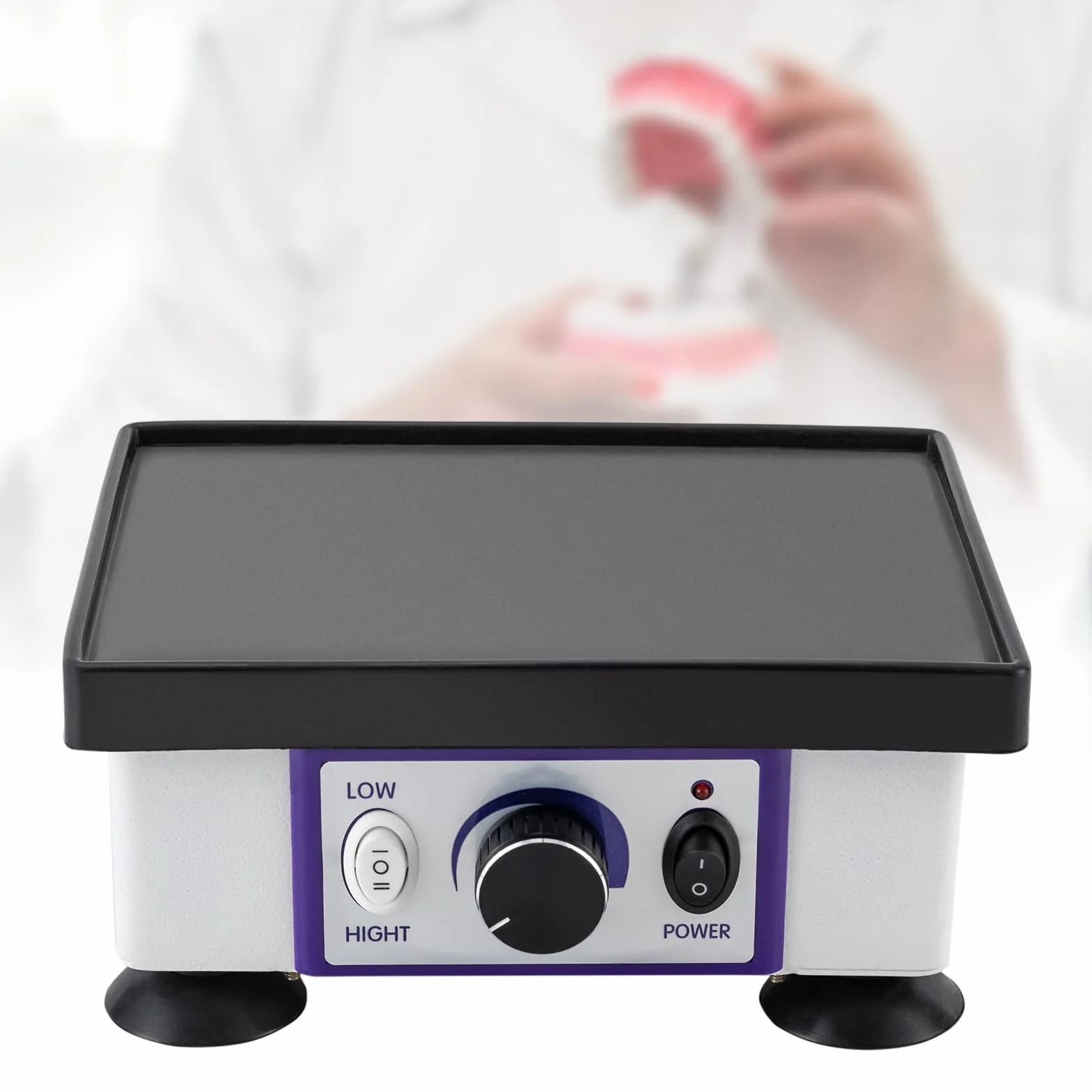 Dental Gipsrüttler, Oszillator Vibrationsplatte 220V 120W, Zahntechnik Gipsrüttler, Rechteckig Vibrator Shaker, Dental Lab Ausrüstung für Zahnärzte