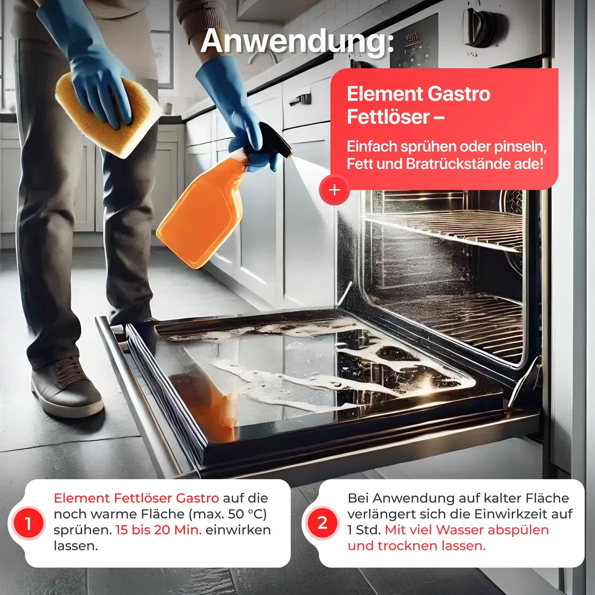 Grillreiniger Backofenreiniger Friteuse Fettlöser Gastronomie küchenreiniger 5L