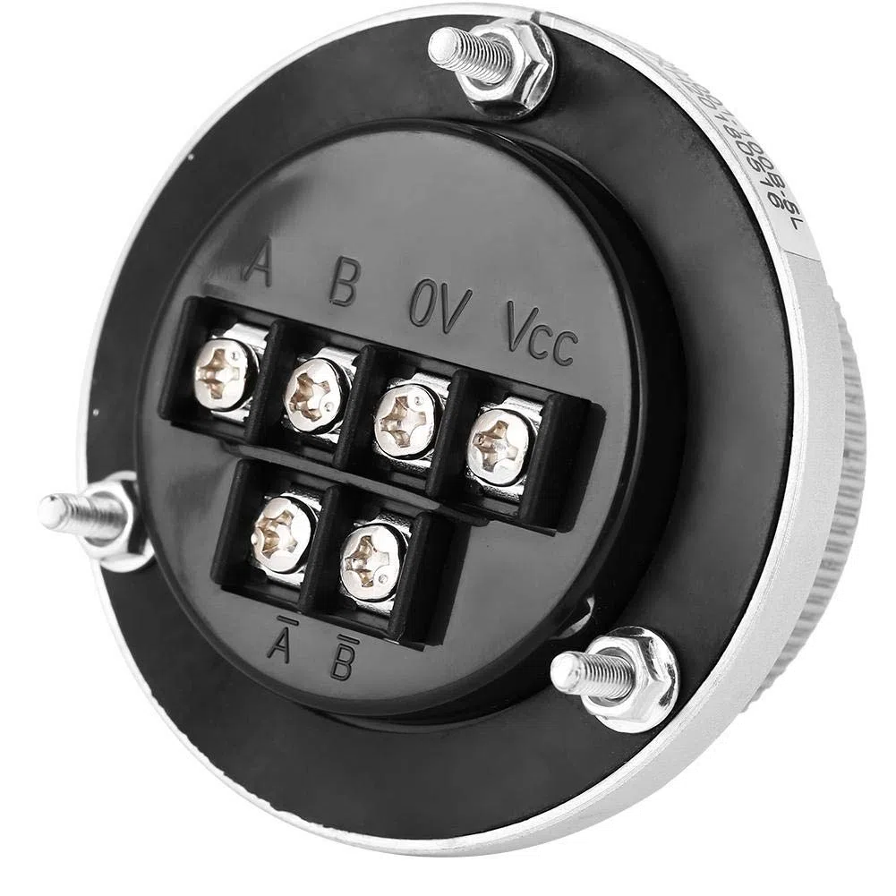 Handencoder, 100PPR 6 Terminal Klemmen Elektronische CNC Handrad Impulsgeber Encoder 5V für CNC System(weiß)