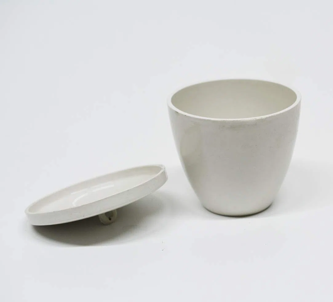 LLF Porzellan-Tiegel, mit Deckel für Labor, 20 ml, 30 ml, 40 ml, 70 ml, 100 ml, 200 ml, 300 ml