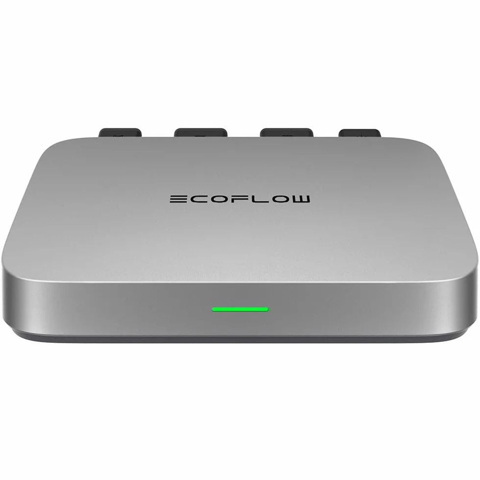 EcoFlow Mikrowechselrichter 800W, Intelligenter Solar-Wechselrichter WLAN für Balkonkraftwerk, PV-Wechselrichter für 2 Solarpanele/IP67/App/MPPT, 5011401011, EFPowerStreamMI-EU-800W