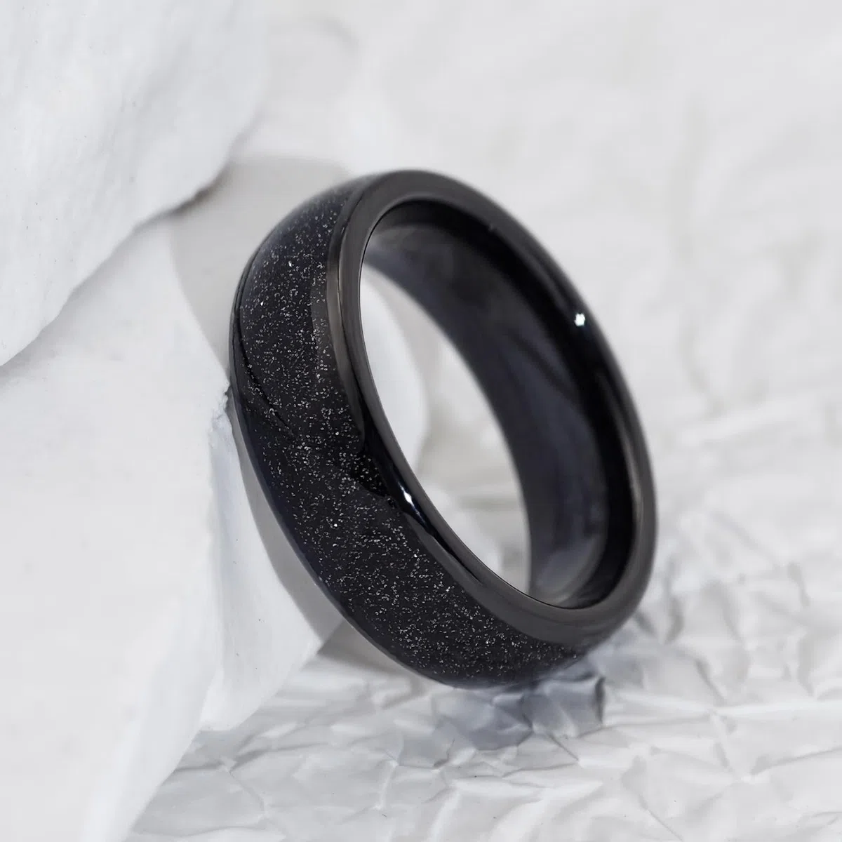 Opal Galaxy Fragment Inlay RFID Smart Ring Ceramic Epoxy ID T5577/IC CUID (GEN2) Chip Rewritable Clone 125kHz/13.56mHz Access Control Lock KeyCards Ring (US #11, IC CUID (GEN2) Chip)