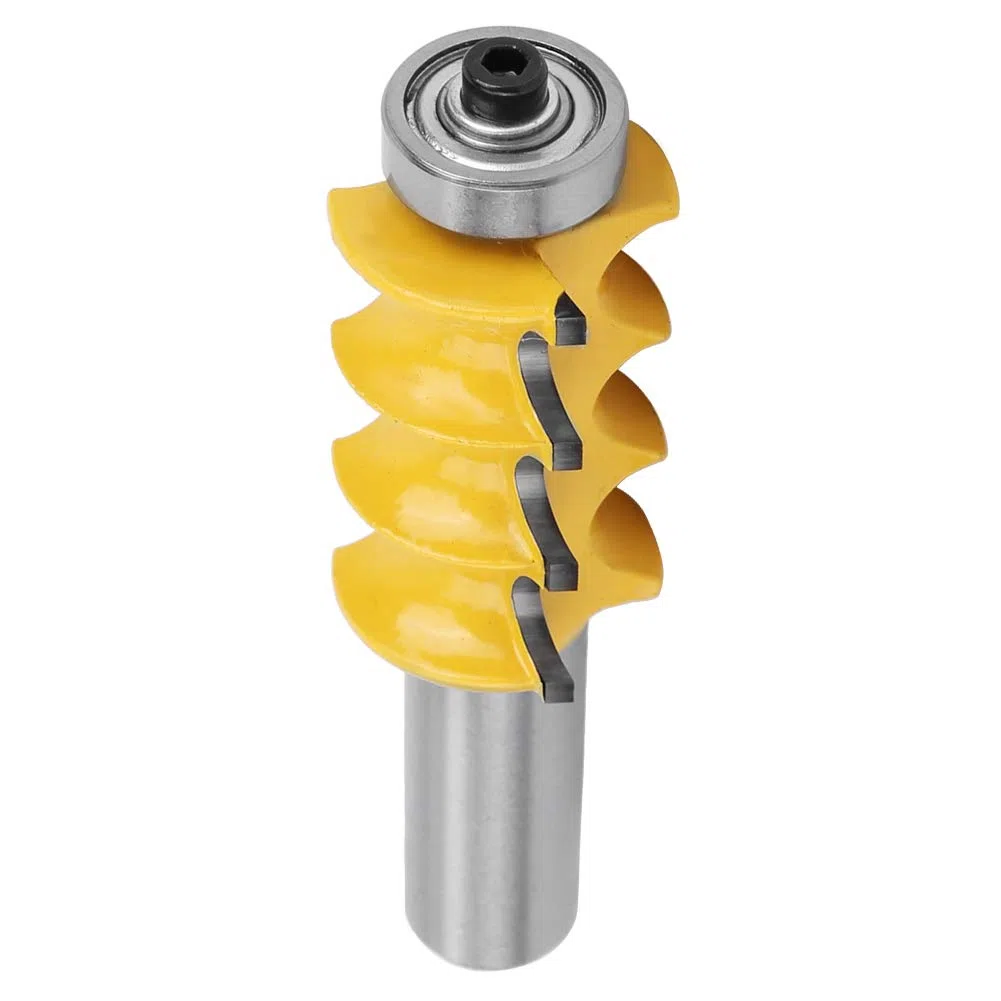 Fräser-Set, Perlenform-Fräser, 3/16 Zoll Radius, Dreifacher Perlen-Zierleisten-Fräser, 1/2 Zoll Schaft, Holzbearbeitungswerkzeug