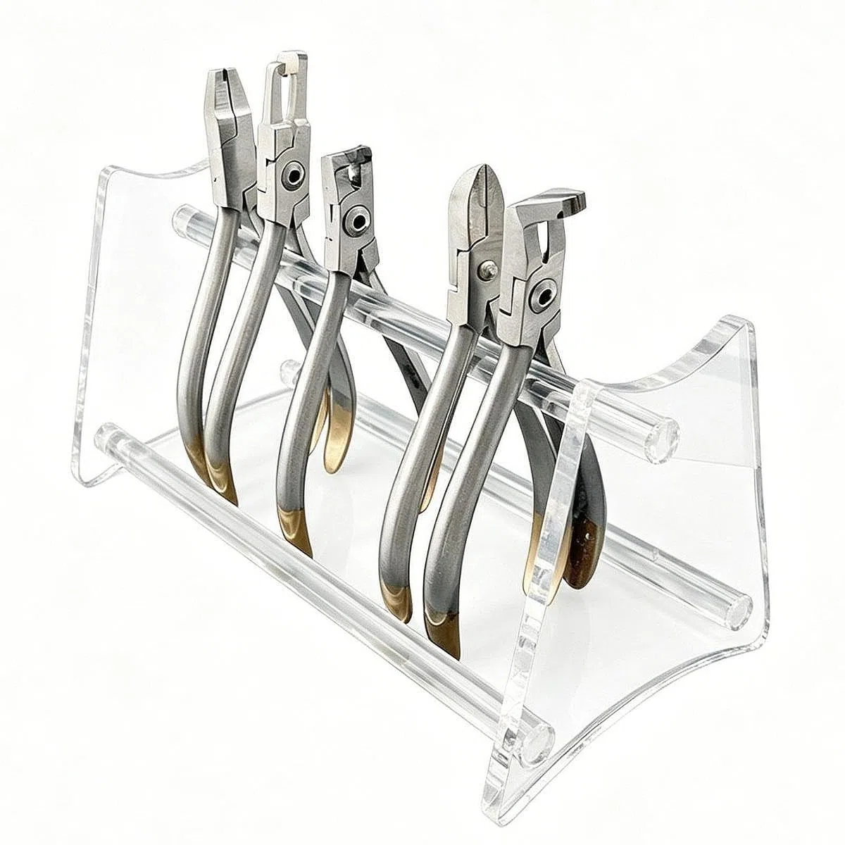 Colcolo Halter für kieferorthopädische Zangen, Ständer für Zangen, transparent, praktisch, kompakt, Organizer, Ablage aus Acryl