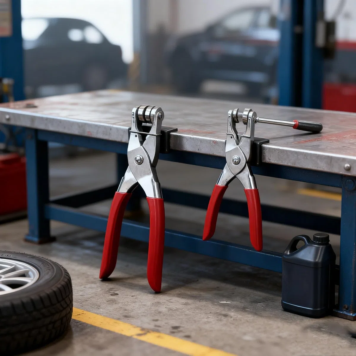 Metall Ösenzange für 6 mm / 12 mm Öseninstallation, ergonomischer, reduziert Ermüdung bei längerem Gebrauch, handgefertigtes Ösenzangen Werkzeug