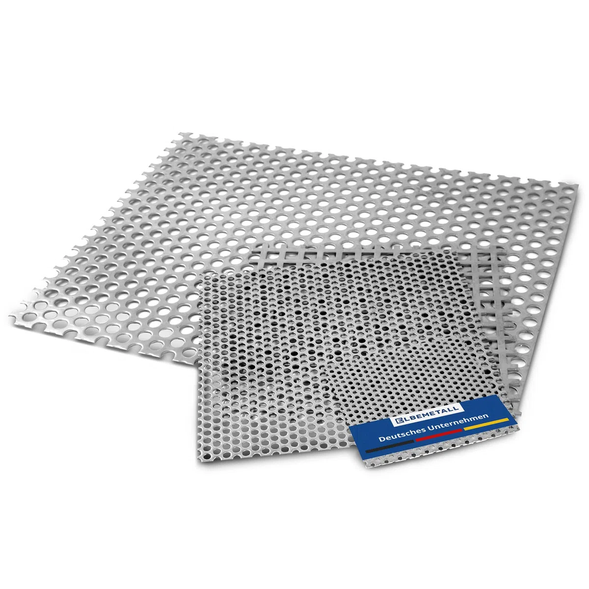 Lochblech Aluminium 300 x 500 mm mit 2,0 mm Stärke/Metall Lochblech 5 mm Rundloch, 8 mm Lochabstand/Lochbleche aus Al 99,5 Werkstoff/hochwertiges Lochblech aus Metall