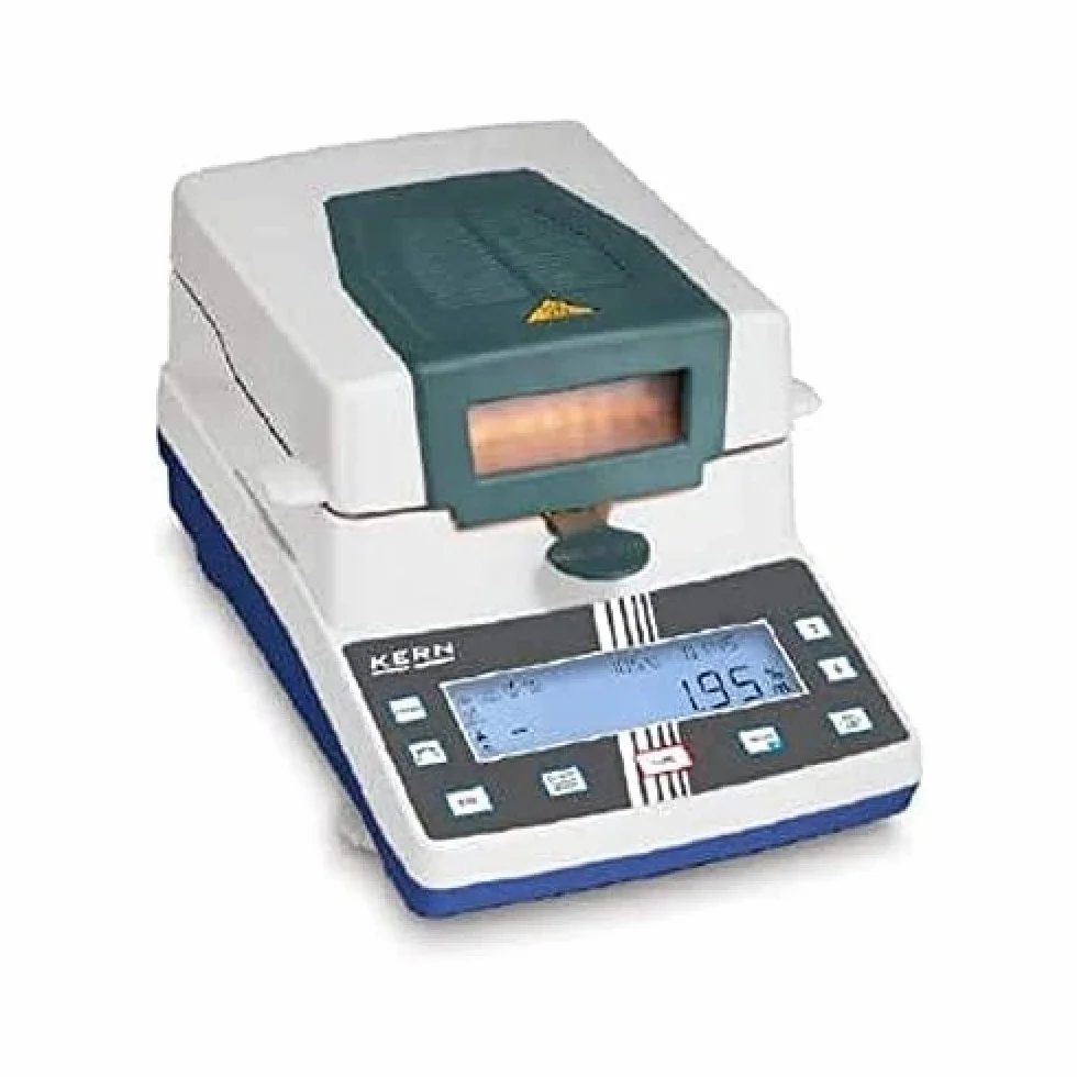 KERN DAB 200-2 Besonders bedienerfreundlicher Feuchtebestimmer - jetzt auch als Version mit [d] = 10 mg, ideal für wiederkehrende Schnelltests, 200 Wage Bereich