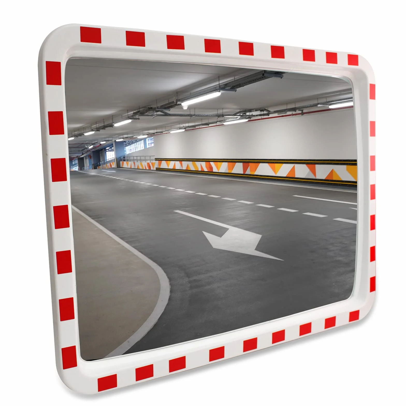 Verkehrsspiegel rechteckig 60 x 80 cm Straße Überwachungsspiegel Sicherheitsspiegel Konvexspiegel außen und innen Weitwinkeleffekt