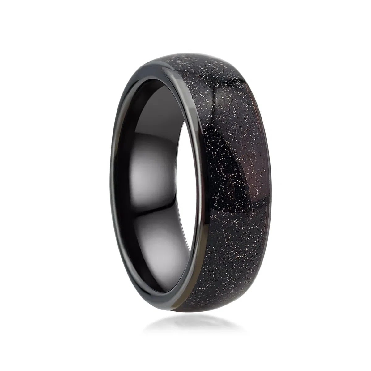 Opal Galaxy Fragment Inlay RFID Smart Ring Ceramic Epoxy ID T5577/IC CUID (GEN2) Chip Rewritable Clone 125kHz/13.56mHz Access Control Lock KeyCards Ring (US #11, IC CUID (GEN2) Chip)