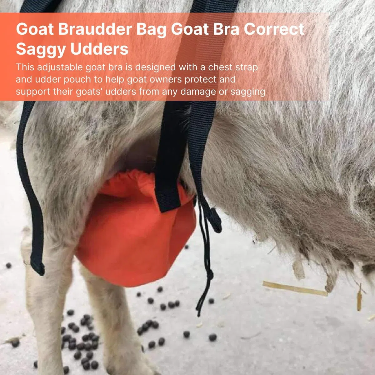Almencla Ziegen BH Brustschutz Schutzausrüstung Braudder Tasche Schaf Ziegen Braudder Tasche