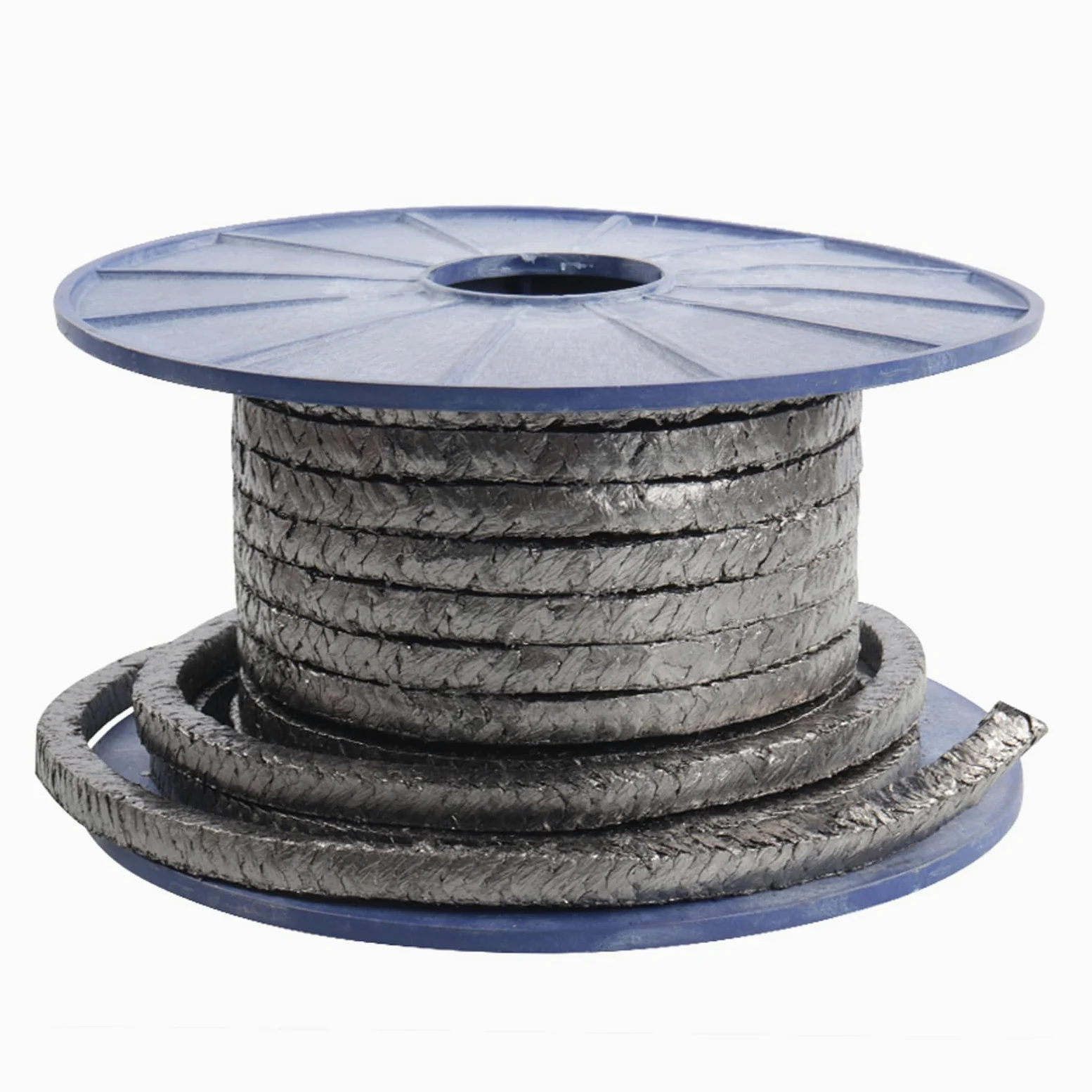 Graphitgeflechtpackung, Graphit geflochtene Stopfbuchsen-Seil-Verpackung 5 Meter mehrere Größen industrielle Abdichtung(8x8mm)