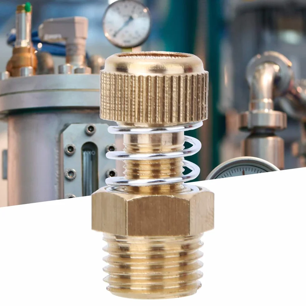 Pneumatischer Schalldämpfer mit Gewinde, 10 Stück, Pneumatischer Schalldämpfer, Messing, BSPT-Außengewinde, Magnetventil, Schalldämpfer (1/4)
