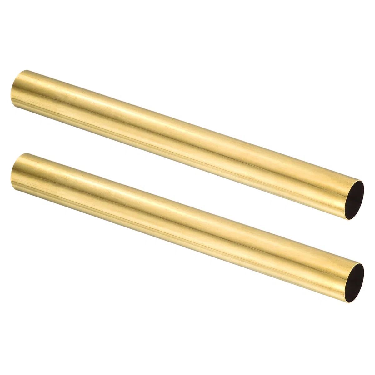 sourcing map 2 Stück H62 Messing-Rundrohr, 21 mm Außendurchmesser, 0,5 mm Wandstärke, 200 mm Länge, nahtlos, präzise, gerade Rohre für Heimwerker-Projekte, Handwerk, Gartenarbeit, Industrie