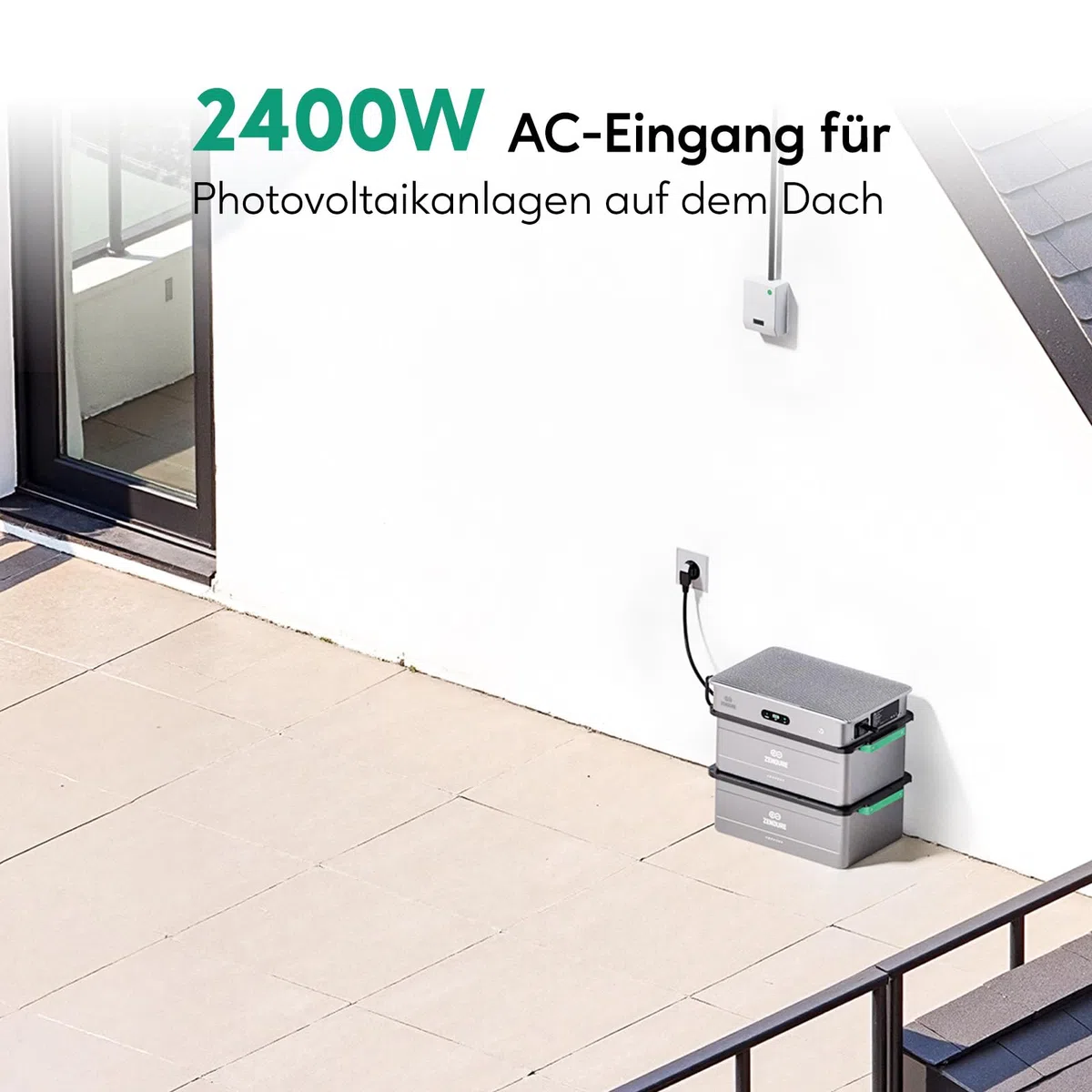 Zendure SolarFlow AB3000X, 2880Wh LFP4, 17,28 kWh Erweiterbare Kapazität max., Selbsterhitzende Funktion, Aerosol-Feuerlöschsystem, IP65, Einfache Installation, Verwendung mit SolarFlow 2400 AC