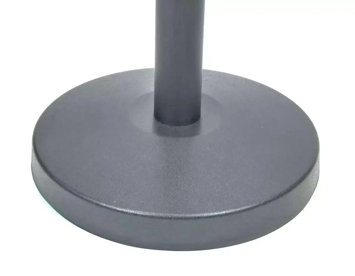 6 Stück TEGO PRO Absperrständer mit je 2 m x 48 mm einziehbarem Gurtband schwarz, Personenleitsystem Absperrband, Abgrenzungspfosten, Absperrpfosten für Flughäfen, Ausstellungen/Messen, Hotel usw.