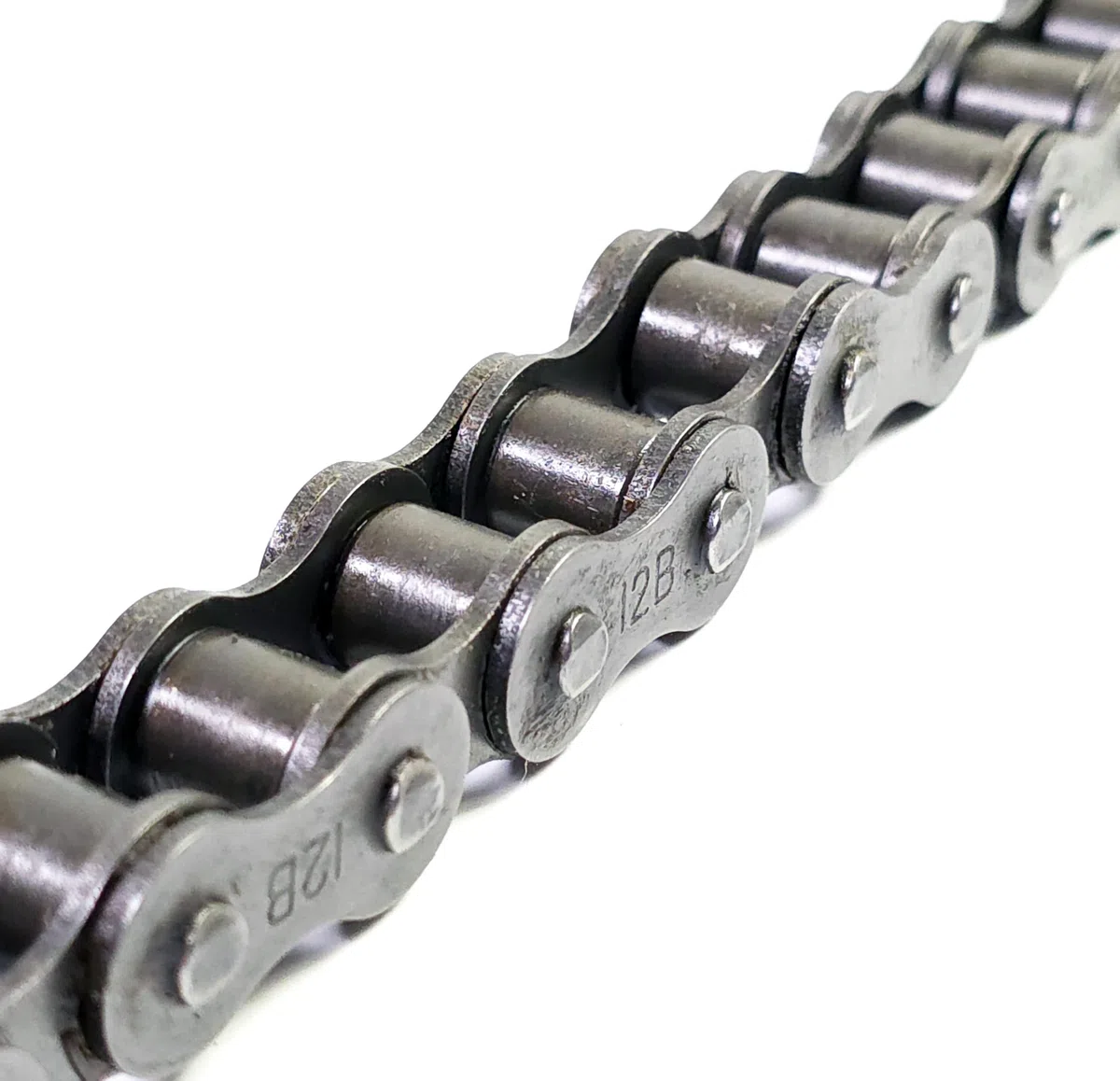 Rollenkette 12B-1 einfach 3/4 Zoll - 3 Meter - Ozdowski - Verstärkte Getriebekette für Kraftübertragung - Industriestahl DIN ISO 606 - inkl. Verschlussglied