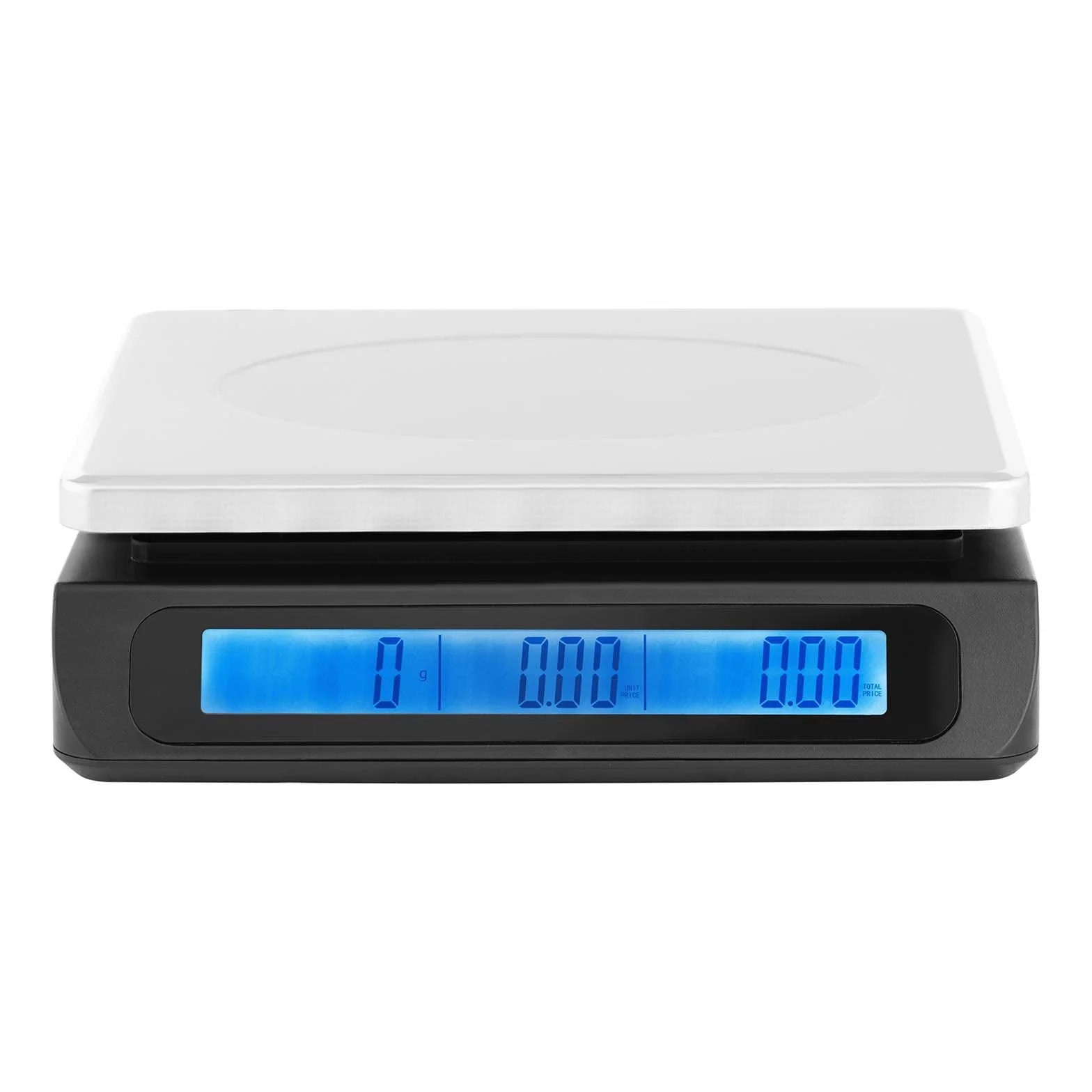 Steinberg Systems SBS-PW-30L Kontrollwaage 30 kg / 1 g doppeltes LCD-Display Preisrechenwaage Ladenwaage Obstwaage