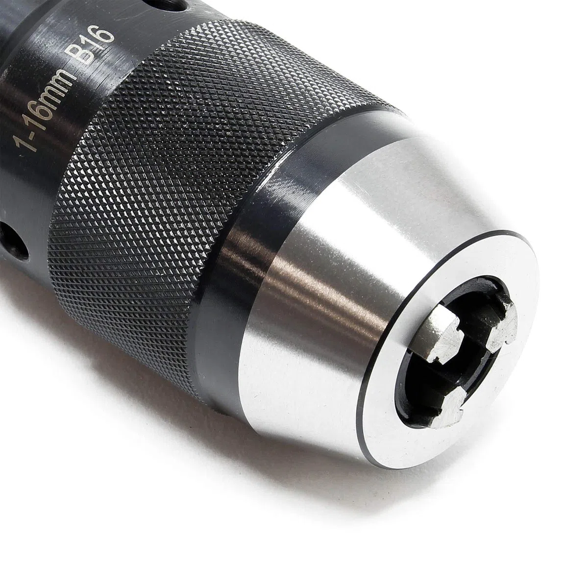 Wiltec Schnellspannbohrfutter MK2-B16 mit 16mm Spannbereich und integriertem Morsekegel Bohrfutter für Bohrmaschine Fräsmaschine Drehmaschine
