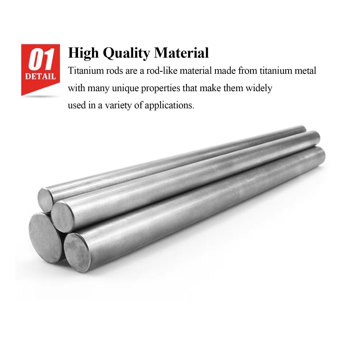 Tc4 Titan-Rundstab, Länge 100 mm, Durchmesser 28–33 mm, geeignet for die chemische Industrie und Industrieausrüstung(Diameter 30mm)