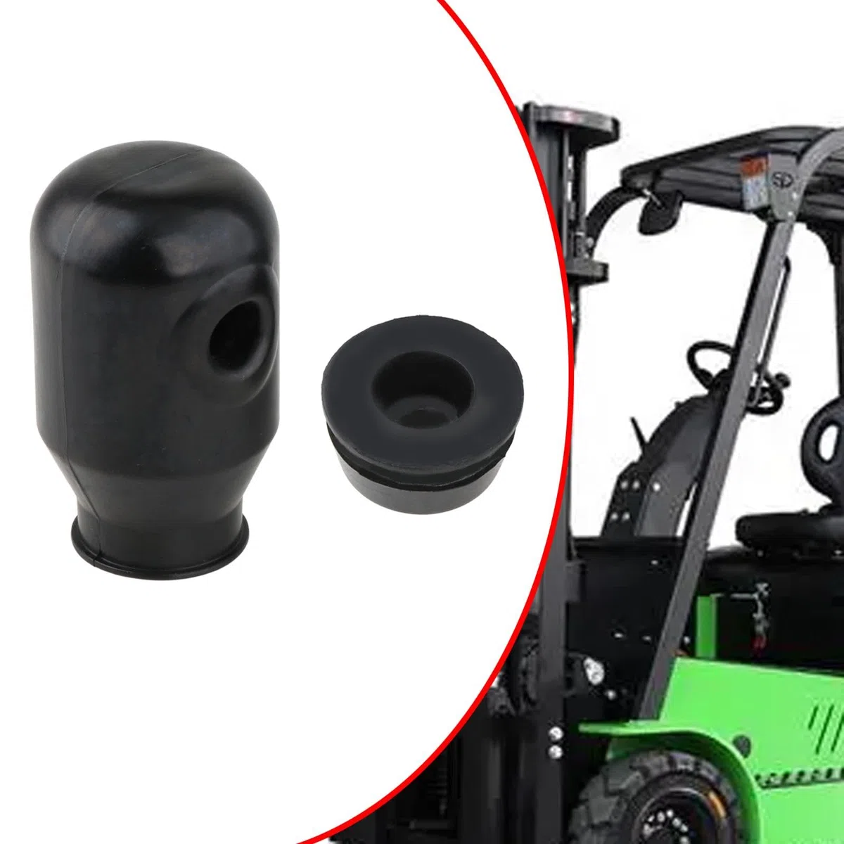 Ölbehälter Palettenhubwagen Zubehör Hydraulikzylinderteile Ölbehälterabdeckung Ölstopfen aus Robustem PP Material für Manuelle Gabelstapler Werkstatt, 2 StÜck
