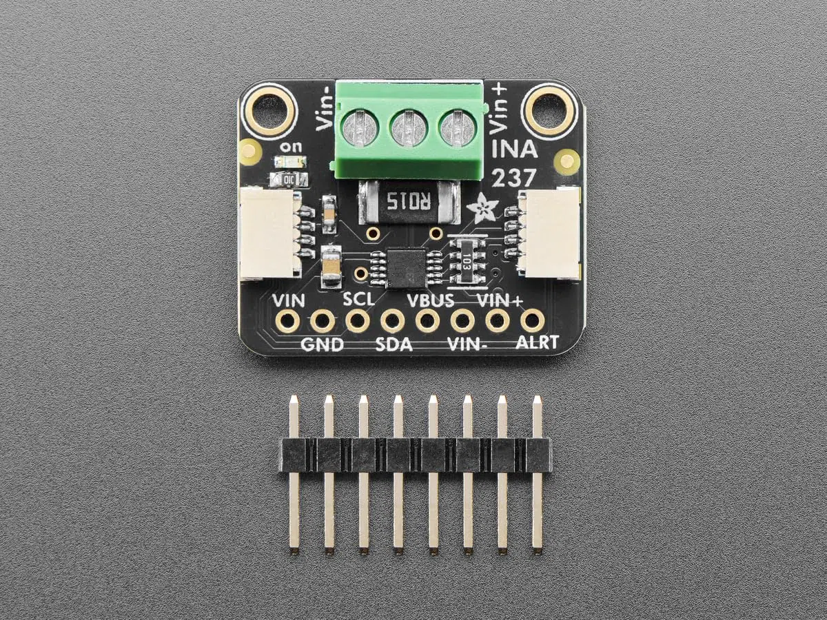 Adafruit INA237 85V 10A 16-bit DC Strom-, Spannungs- und Leistungs-Monitoring, STEMMA QT, 6340