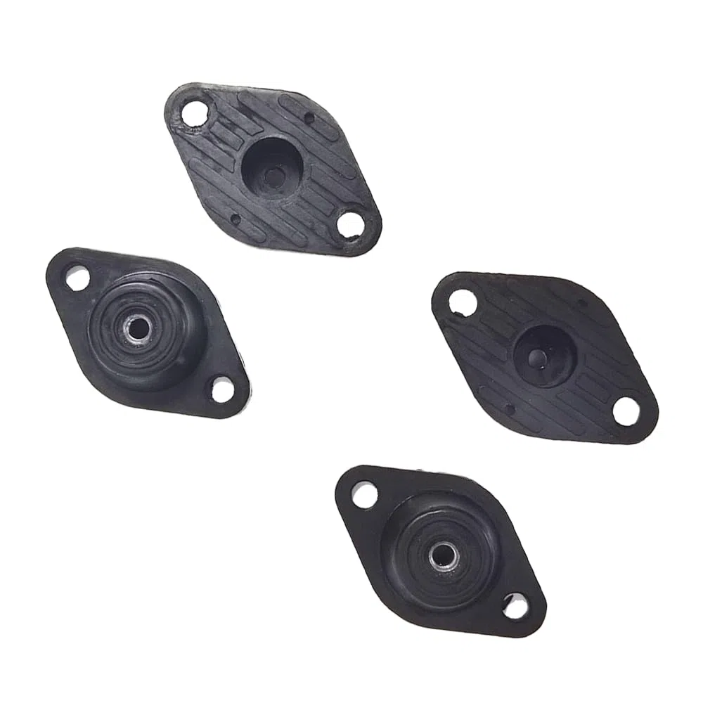 RM Gummilager Vibrationsdämpfer 4er-Set - M8 Gewinde - Schwingungsdämpfer für Lüfter, Pumpen, Klimaanlagen - Natural Rubber mit Metallverstärkung - Geräusch- und Erschütterungsisolierung