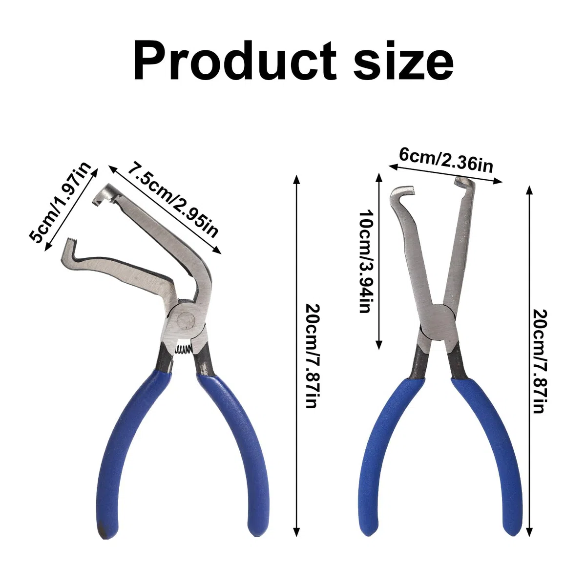 Gosknor 2st Elektrische Trennzange fürs Auto, Electrical Disconnect Pliers Metall Electrical Connector Pliers Kfz-Schlauchtrennwerkzeug für Stecker mit Drucklasche