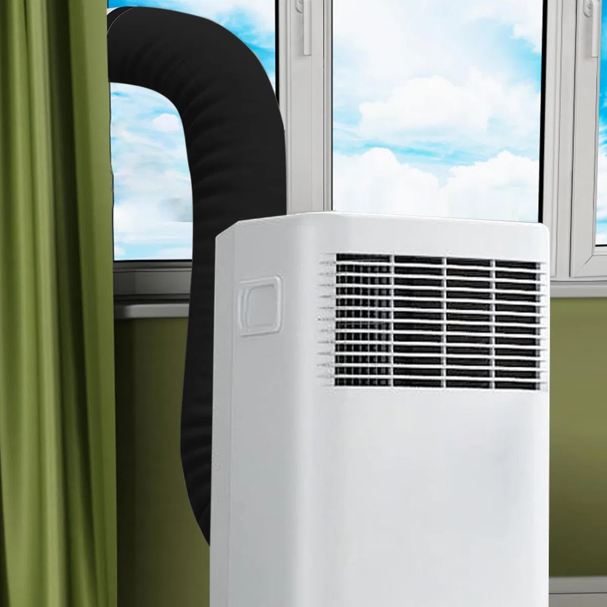 Tragbare Klimaanlagen-Schlauchisolierung,Tragbare Isolierhülle mit 3 verstellbaren Riemen,Schlauchisolierung für Klimaanlagen | Für Winter, Außenbereich, Fenster, Garage, Wohnmobil, Haus, Wohnung,