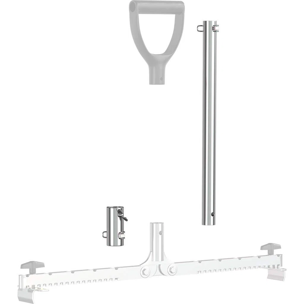 LANGFIT® Zubehör - Verlängerungs-Set 40cm für Plattenheber mit normalem Griff - Schonend für Rücken und Hüfte! Tragkraft bis 60kg - Made in Germany - MS-PH-VS400
