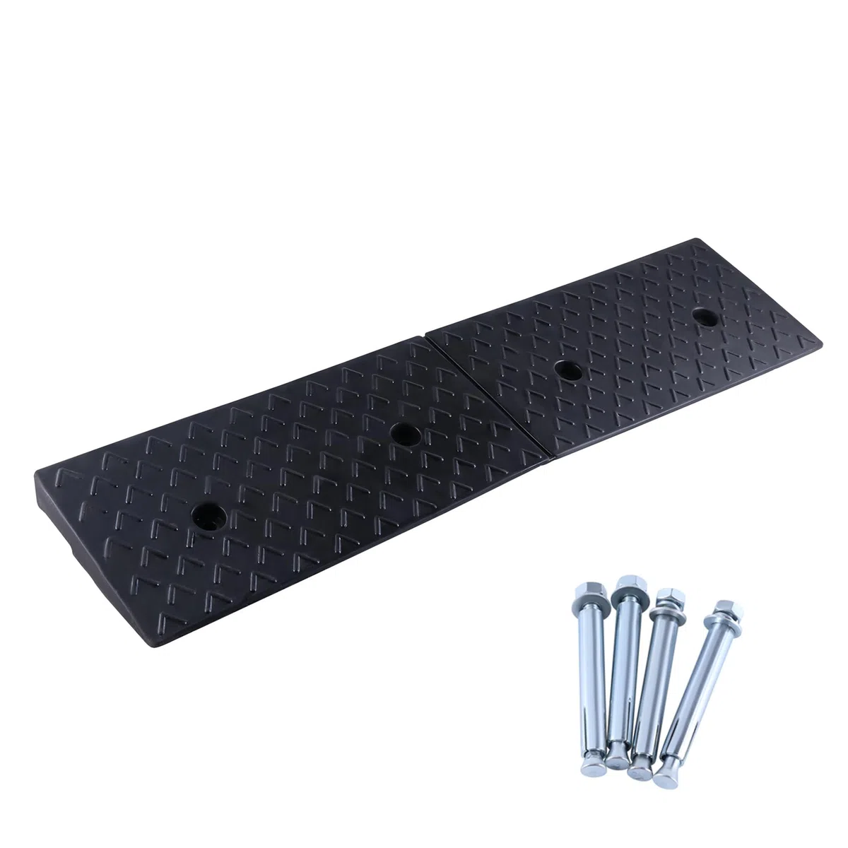 Bordsteinrampe 100 x 25 x 5 cm Bordsteinrampe Gummi Rampe Rampe Gummikeil Rollstuhlrampe Auffahrrampe Auffahrkeil Auffahrhilfe Türschwellenrampe Autorampe