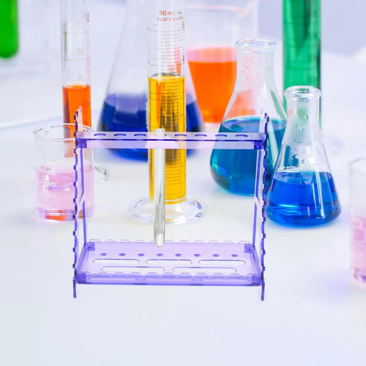 iplusmile Pipettenhalter T-Form 9.53 x 8.66 x 4.37 Zoll Abnehmbar für Übersichtliche Organisation & Schnellen Pipettenwechsel – for Labor, Wissenschaftliche Experimente, Studium