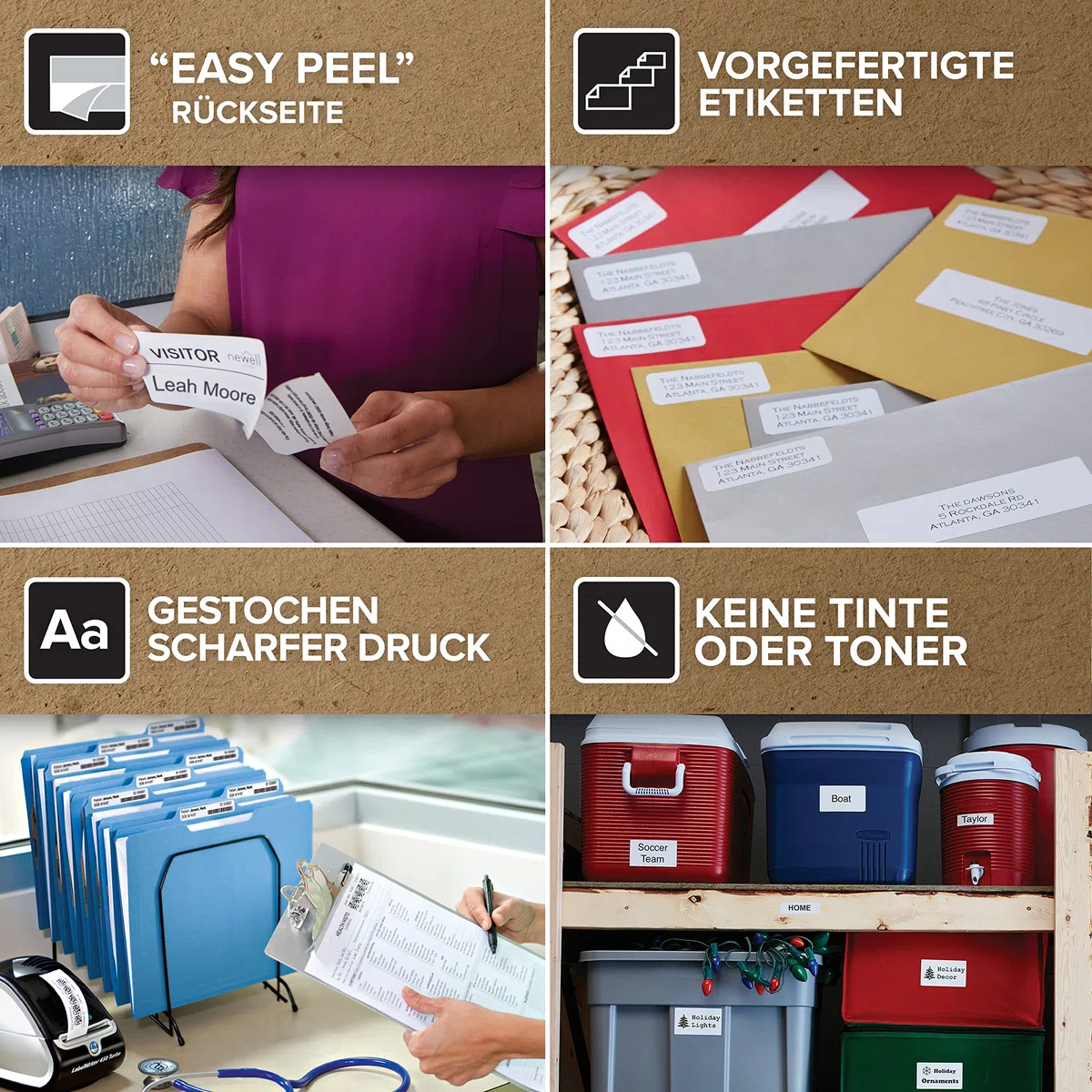 DYMO Original LabelWriter DHL Versandetiketten für 5XL/4XL-Etikettendrucker | 102 mm x 210 mm | Rolle mit 140 Etiketten | selbstklebend