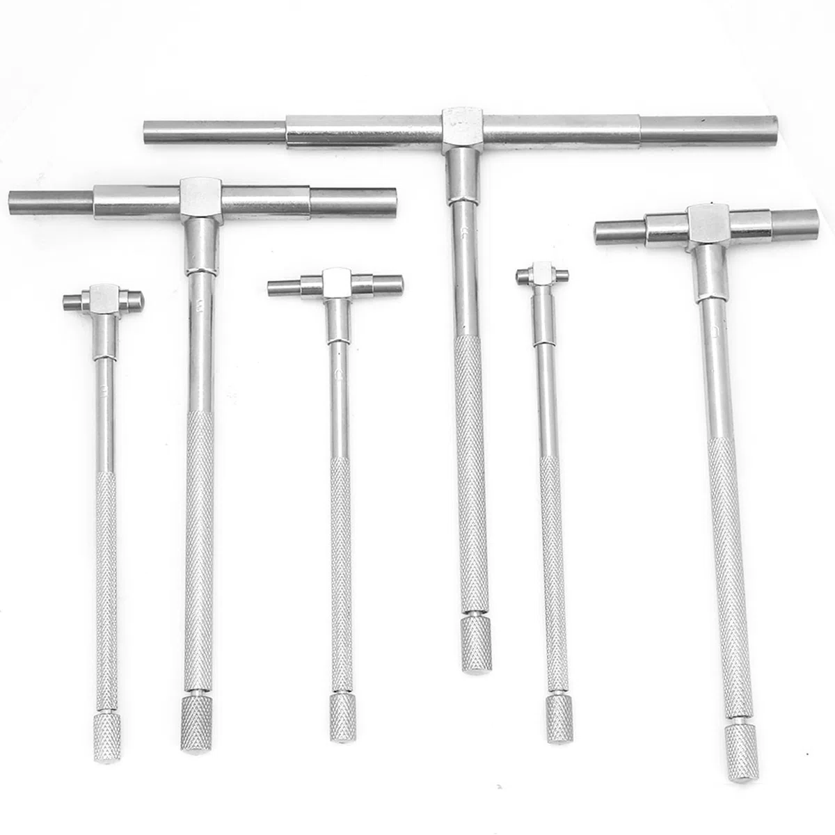 6 Teile/Satz Teleskoplehre, Bohrungsmessgeräte Innenmikrometer 8-150 Mm Einstellbarer Innendurchmesser Messgerät Mikrometer Messwerkzeuge